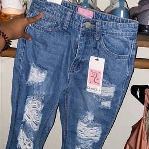 Nasty Gal Distressed Jeans